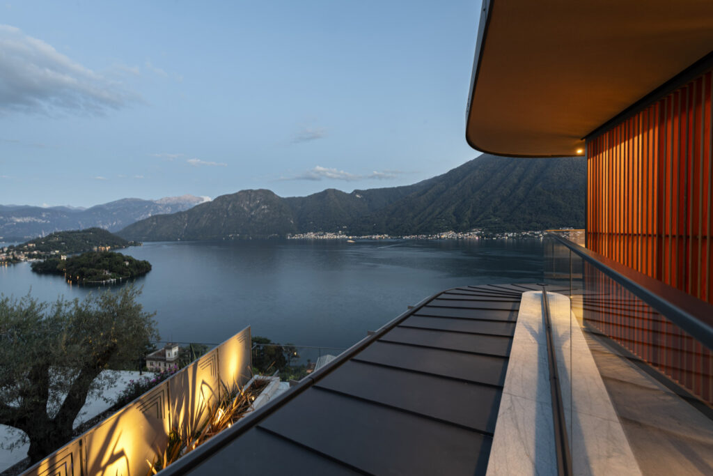 Villa Osee panoramic view of Lake Como and Isola Comacina